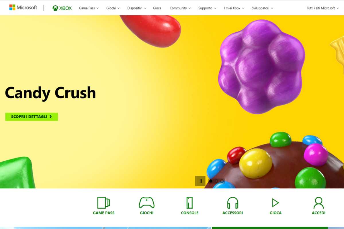 candy crush in home page xbox ed è subito polemica